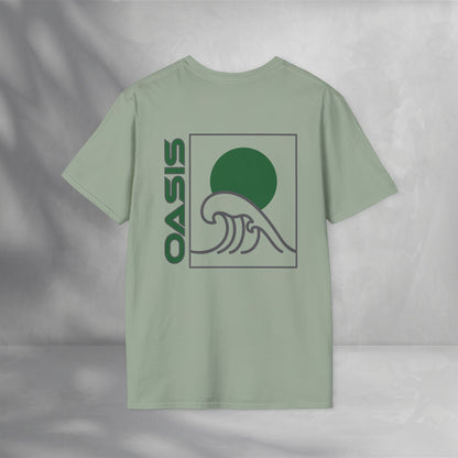 Green Sun Wave Tee